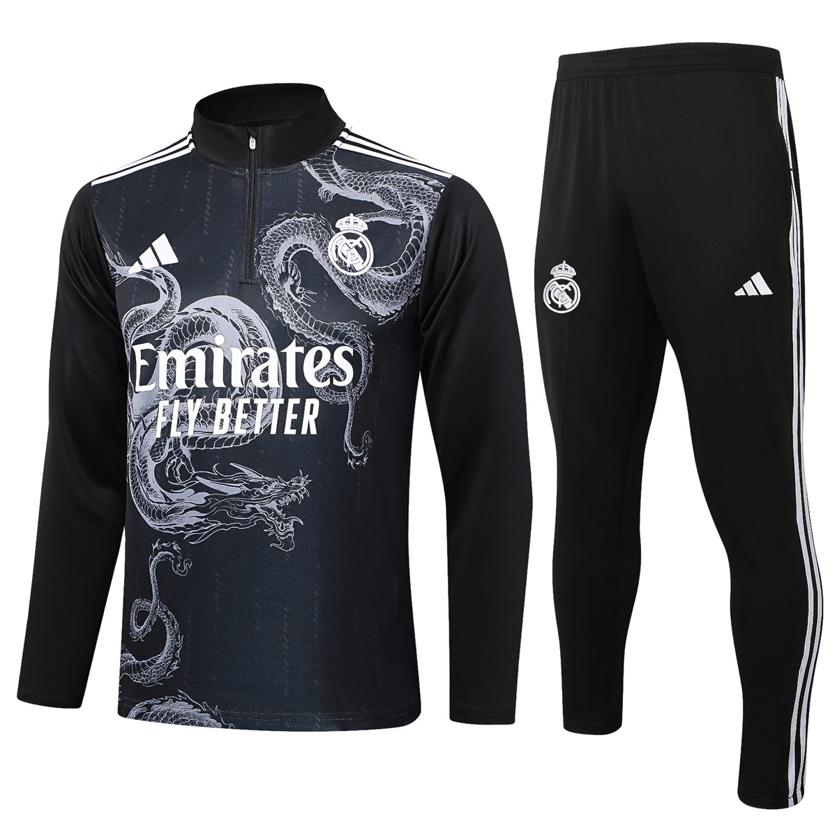 Tenue d’entraînement Real Madrid Dragon Noir 2024/25