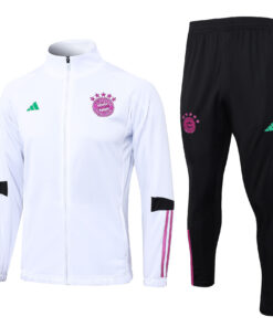 Tenue d’entraînement: Veste + Pantalon Bayern Munich Blanc 2023/24