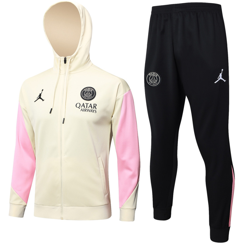 Veste à capuche et pantalon de survêtement d’entraînement PSG x Jordan Abricot 2024/25