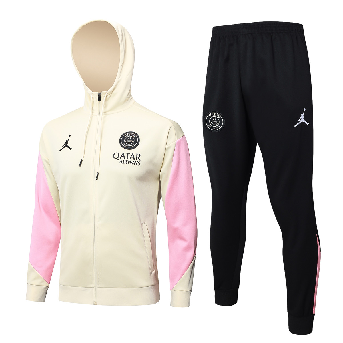 Veste à capuche et pantalon de survêtement d’entraînement PSG x Jordan Abricot 2024/25