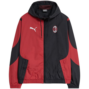Veste Coupe-Vent AC Milan Rouge-Noir 2024/25