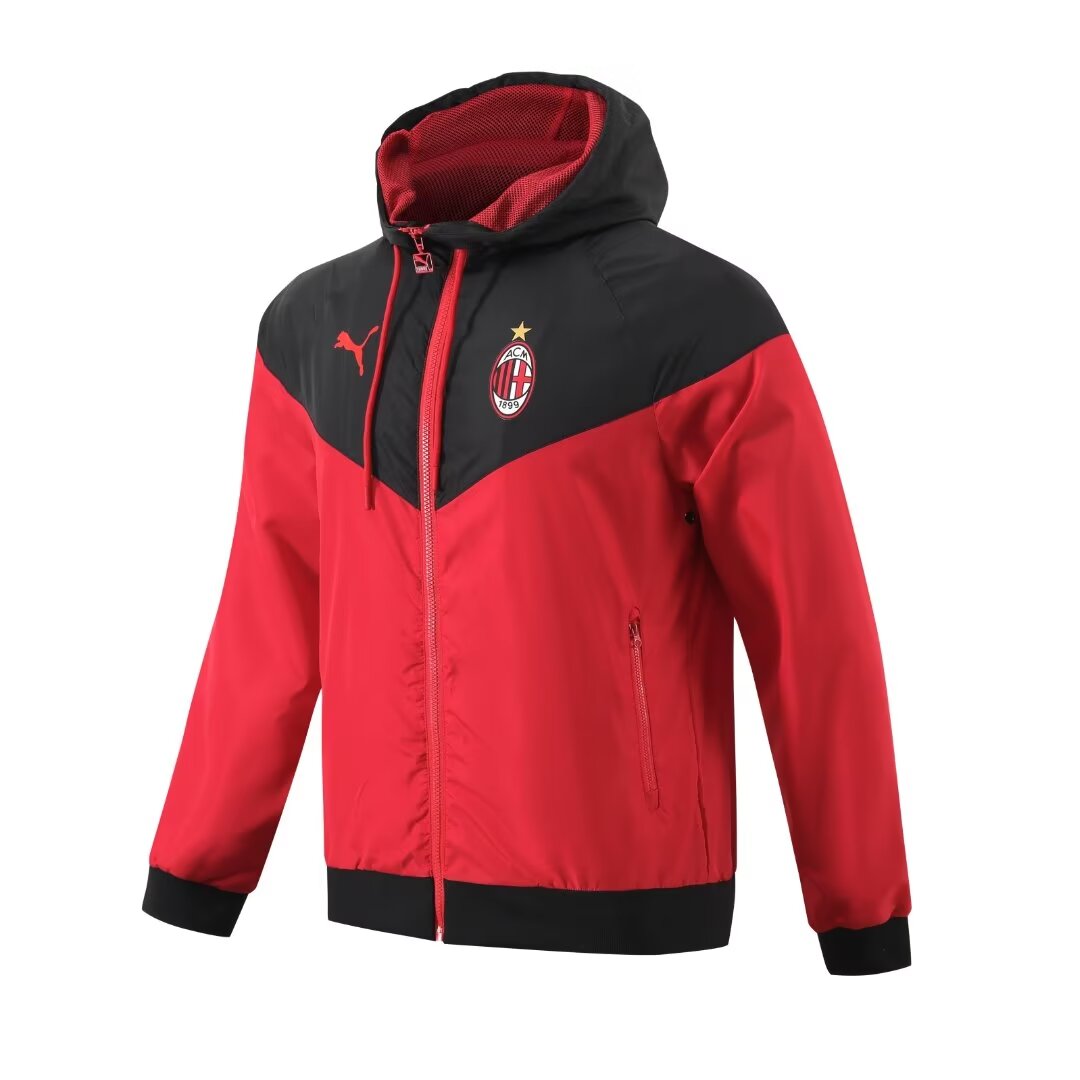 Veste Coupe-vent AC Milan Toutes Saisons Rouge 2023/24