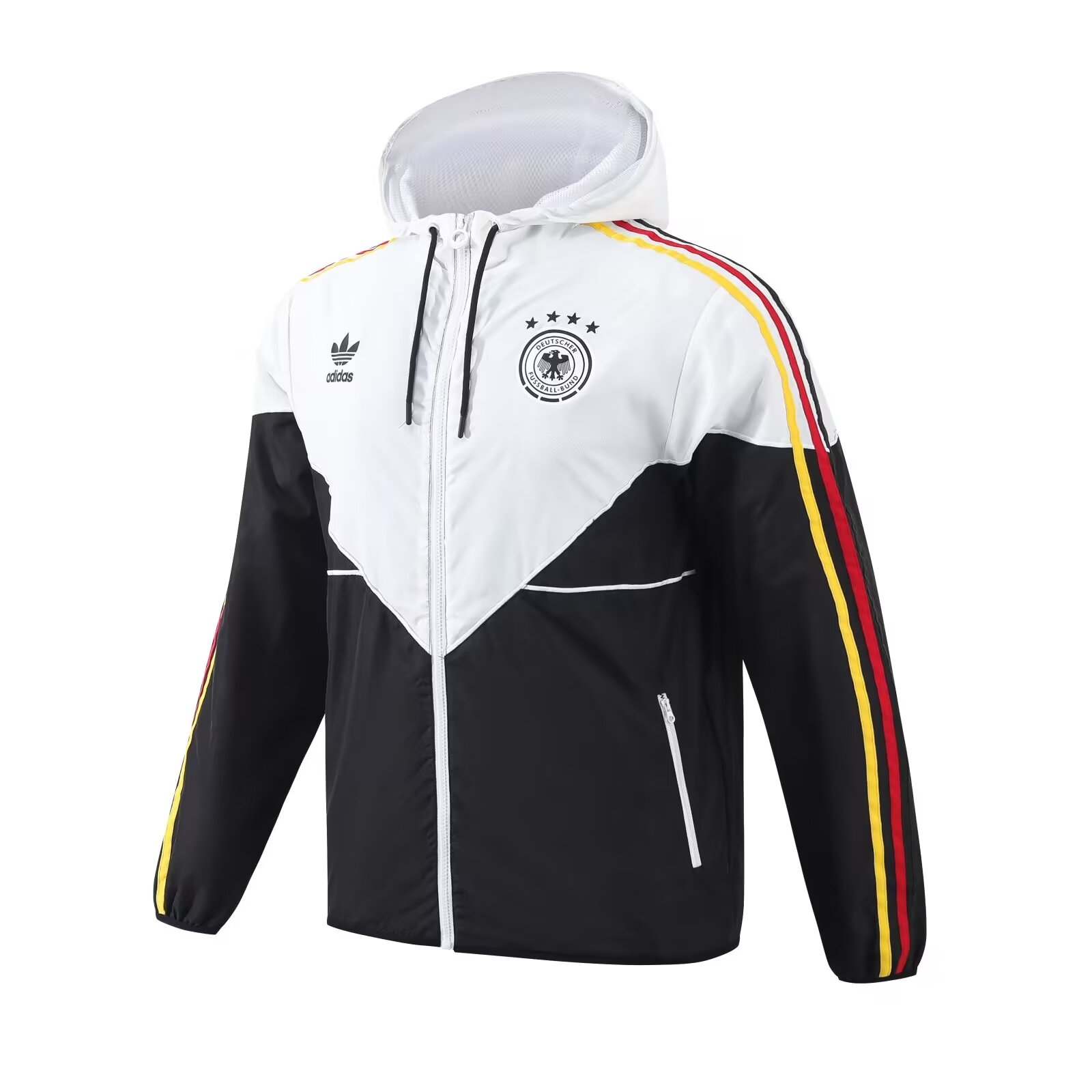 Veste Coupe-Vent Allemagne Toutes Saisons Blanc-Noir 2024