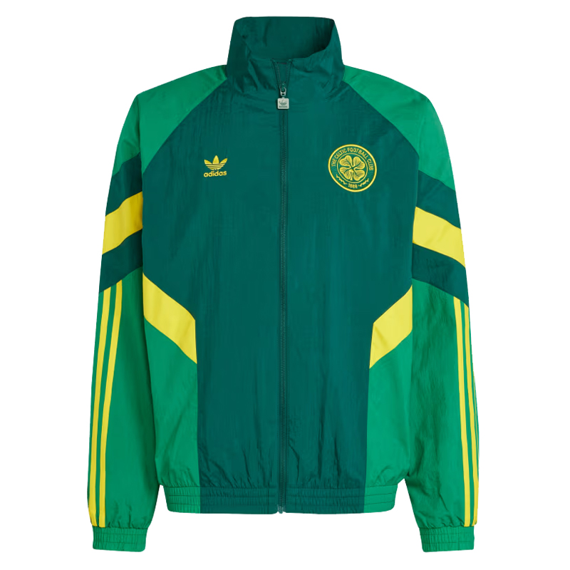 Veste coupe-vent Celtic FC toutes saisons verte 2024/25