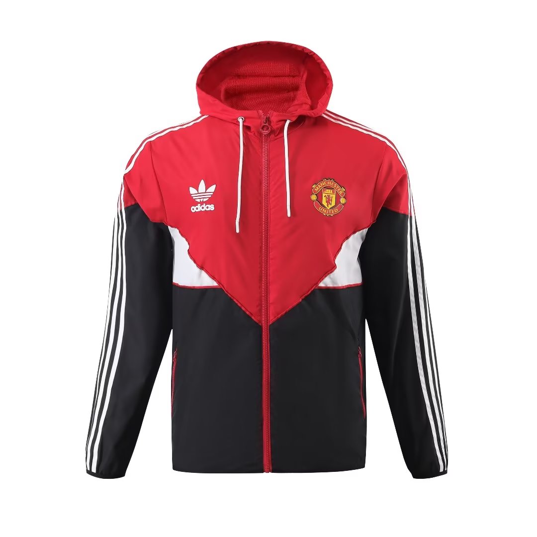 Veste coupe-vent Manchester United toutes saisons Rouge – Noir 2023/24