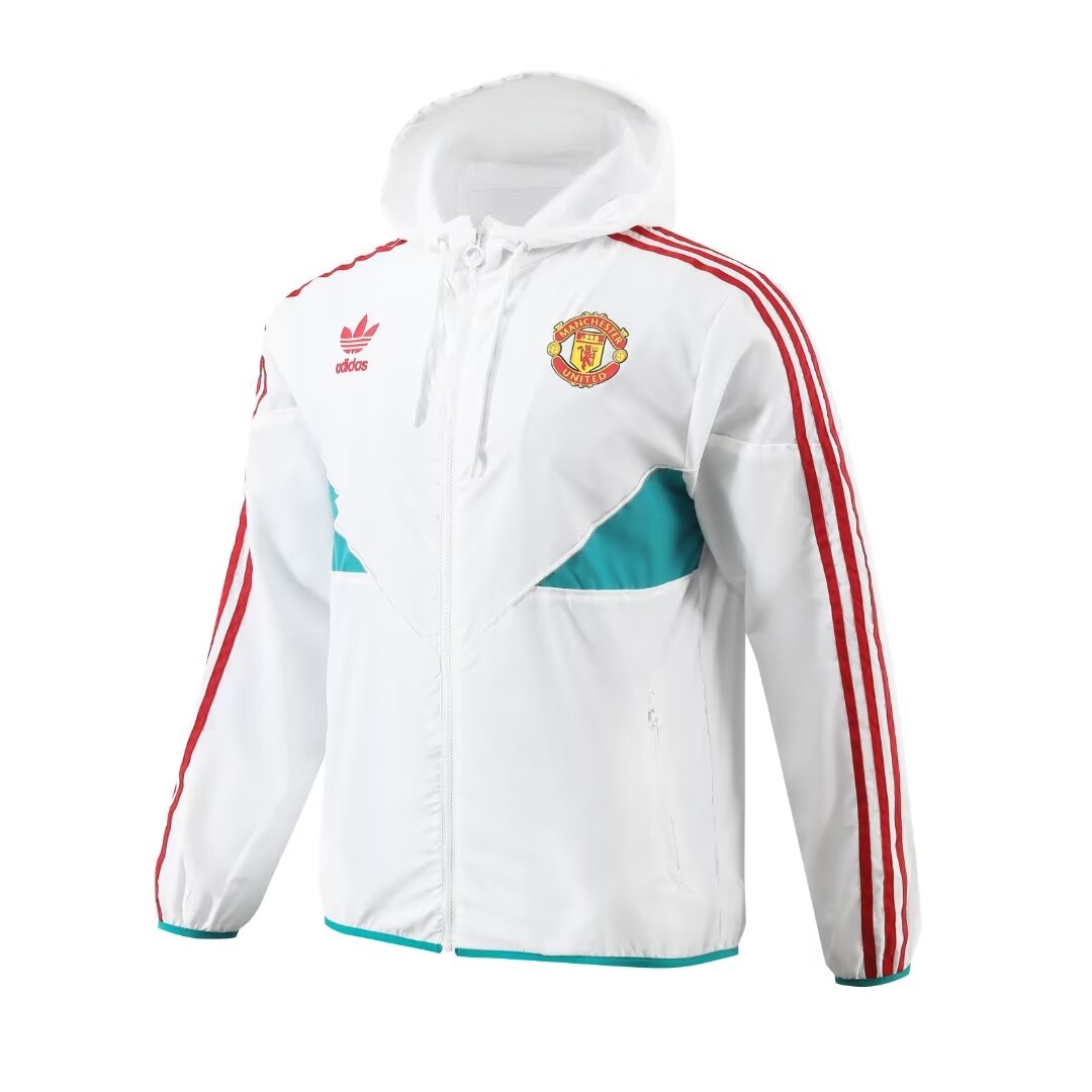 Veste Coupe-Vent Tout Temps Manchester United Blanche 2023/24
