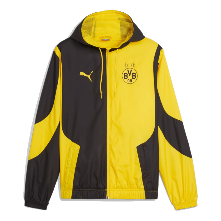 Veste Coupe-Vent Toutes Saisons Borussia Dortmund Jaune 2024/25