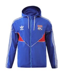 Veste Coupe-Vent Toutes Saisons Olympique Lyonnais Bleue 2023/24