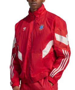 Veste de Survêtement à Fermeture Éclair Intégrale Bayern Munich adidas Originals Lifestyler Bordeaux 2024/25