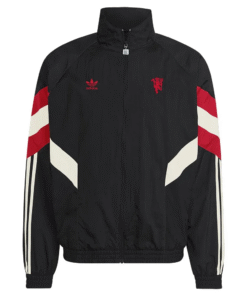 Veste de survêtement zippée Manchester United adidas Originals Lifestyler Noir 2024/25