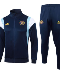 Veste et pantalon d’entraînement Manchester City Royal 2023/24