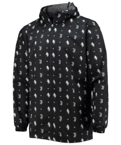 Veste Juventus AEROREADY Windrunner à fermeture éclair complète noire 2023/24