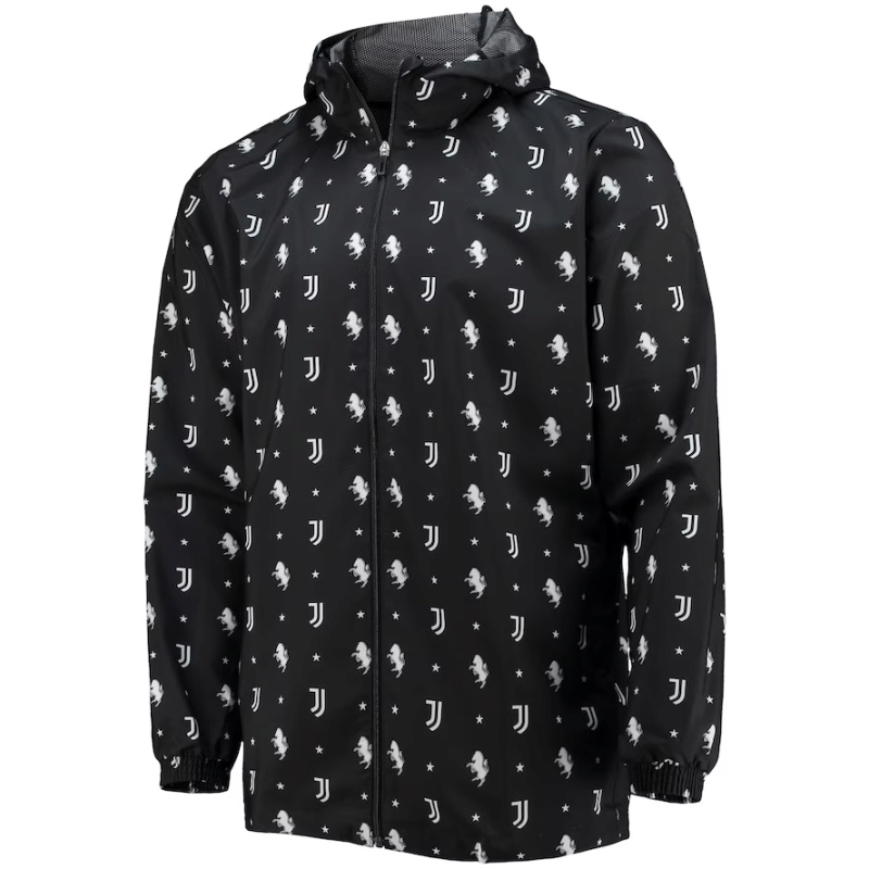 Veste Juventus AEROREADY Windrunner à fermeture éclair complète noire 2023/24