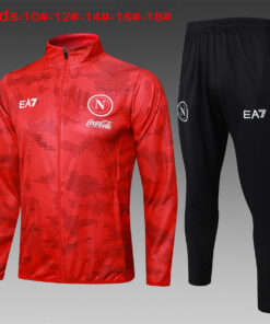 Veste + Pantalon d’Entraînement Napoli Enfant Rouge 2024/25