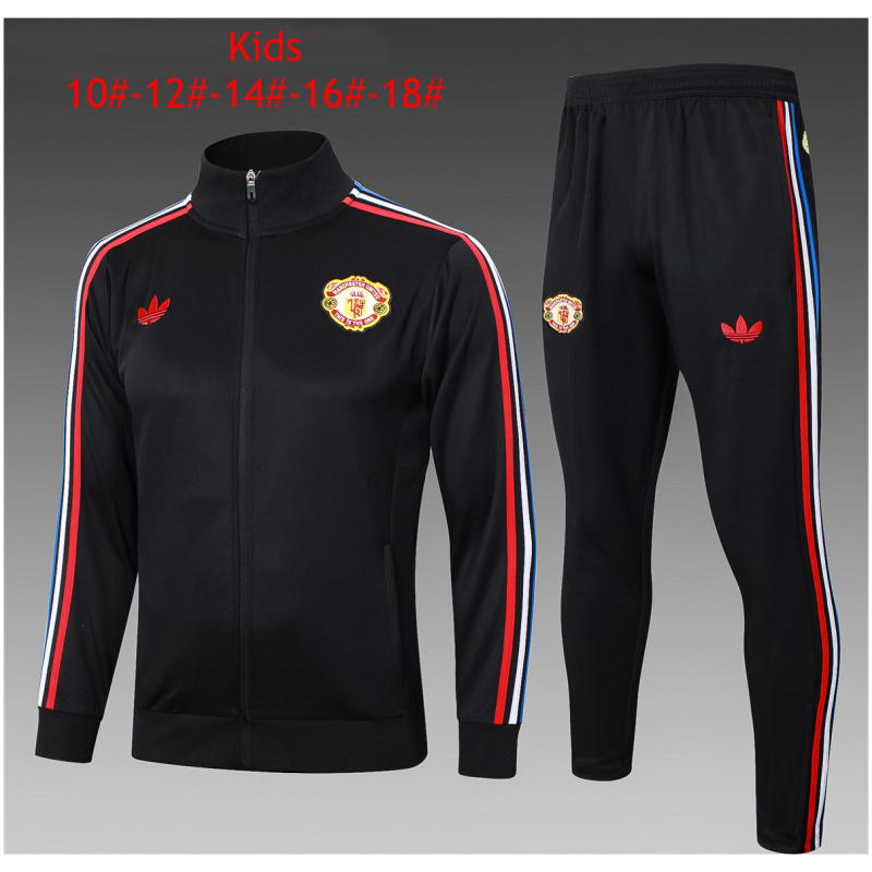 Veste + pantalon d’entraînement pour enfants Manchester United noir 2024/25