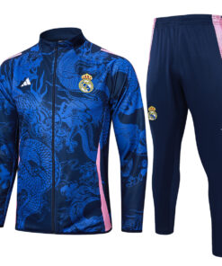 Veste + Pantalon de Survêtement d’Entraînement Real Madrid Dragon Bleu 2024/25