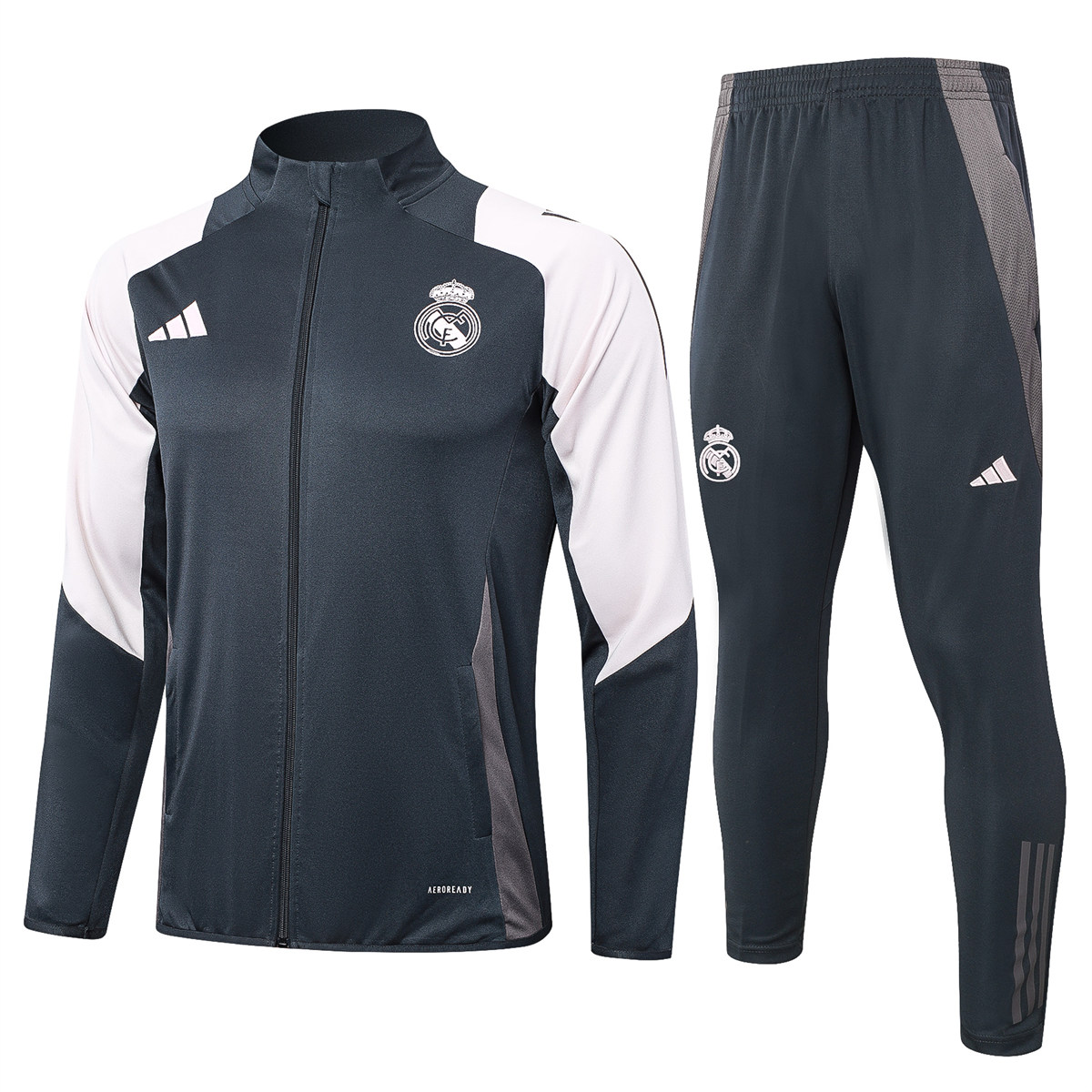 Veste + Pantalon d’Entraînement du Real Madrid Gris 2024/25