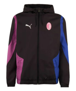 Veste Windrunner Toutes Saisons AC Milan Noire 2024/25