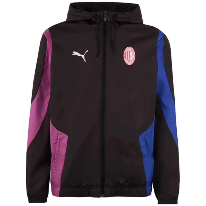 Veste Windrunner Toutes Saisons AC Milan Noire 2024/25
