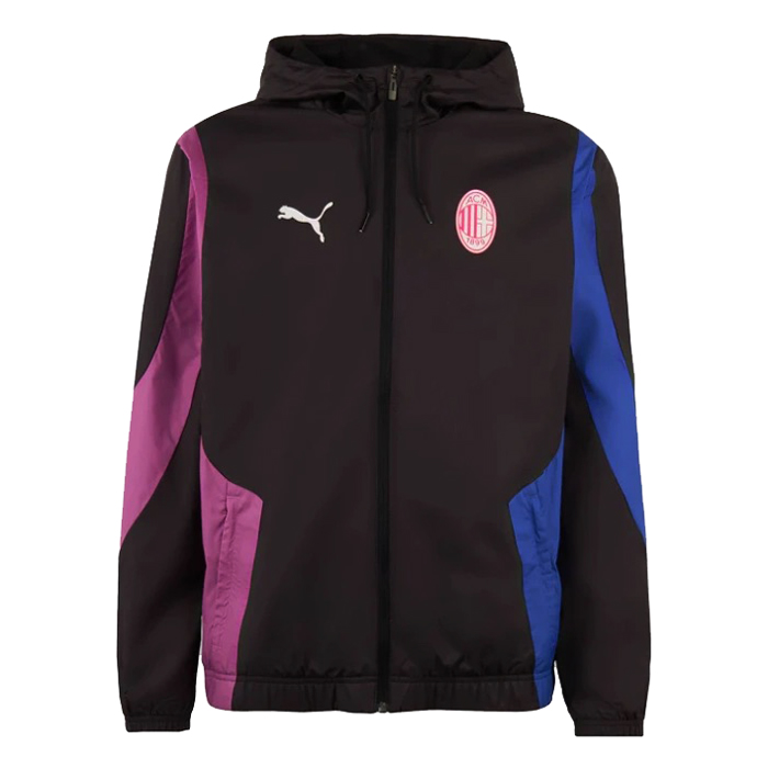 Veste Windrunner Toutes Saisons AC Milan Noire 2024/25