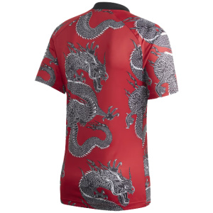 Maillot spécial rouge pour le Nouvel An chinois 2020 rétro de Manchester United pour hommes