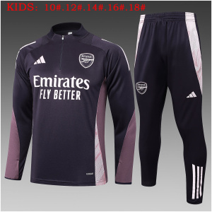 Ensemble d’Entraînement Enfants Arsenal Violet Marron 2024/25