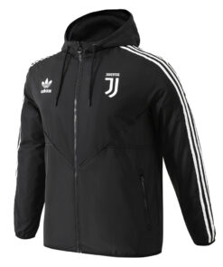 Veste coupe-vent toutes saisons Juventus pour homme noire 2025/26