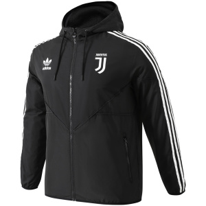 Veste coupe-vent toutes saisons Juventus pour homme noire 2025/26