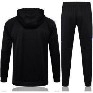 Sweat à Capuche + Pantalon d’Entraînement pour Hommes Real Madrid Noir 2024/25