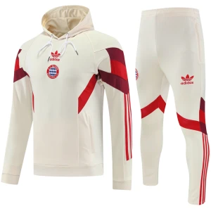 Sweat à capuche et pantalon de survêtement d’entraînement pour hommes Bayern Munich Beige 2025/26