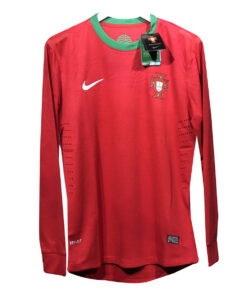 Maillot Authentique à Manches Longues Domicile Rétro du Portugal pour Homme 2012 – joueur