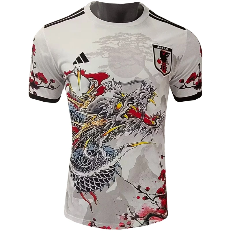 Maillot Édition Spéciale Japon Homme Dragon Blanc 2025