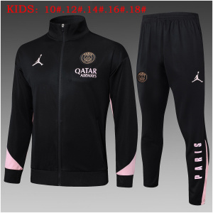 Tenue d’entraînement enfants PSG x Jordan Veste + Pantalon Noir 2024/25