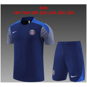 Maillot d’entraînement court pour enfants PSG Royal 2025/26
