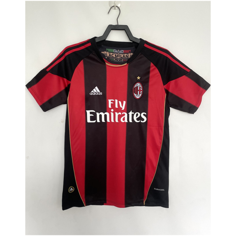 Maillot rétro domicile AC Milan 2010/11 pour homme