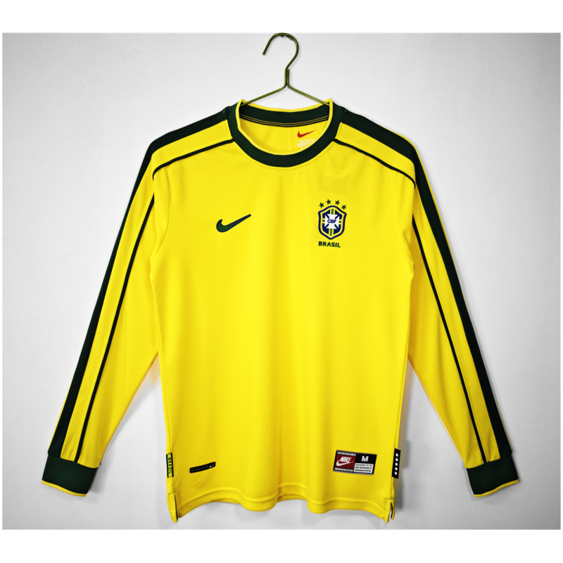 Maillot Brésil Rétro Domicile Manches longues 1998