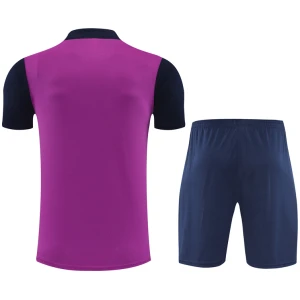 Tenue d’entraînement courte pour homme de Barcelone violette 2025/26