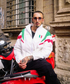 Veste coupe-vent toutes saisons Italie Classique Blanche 2025