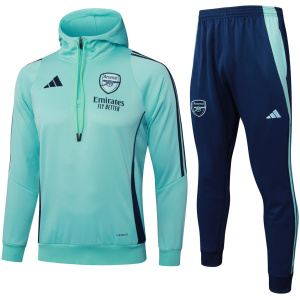 Sweat à capuche pour homme Arsenal + pantalon de survêtement vert 2024/25