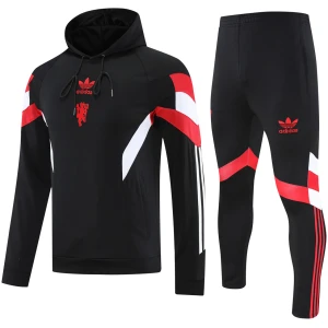 Sweat à capuche et pantalon d’entraînement Manchester United pour hommes Noir III 2025/26