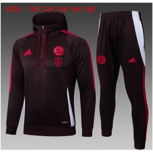 Sweat à capuche et pantalon pour enfants Bayern Munich Costume Marron 2024/25