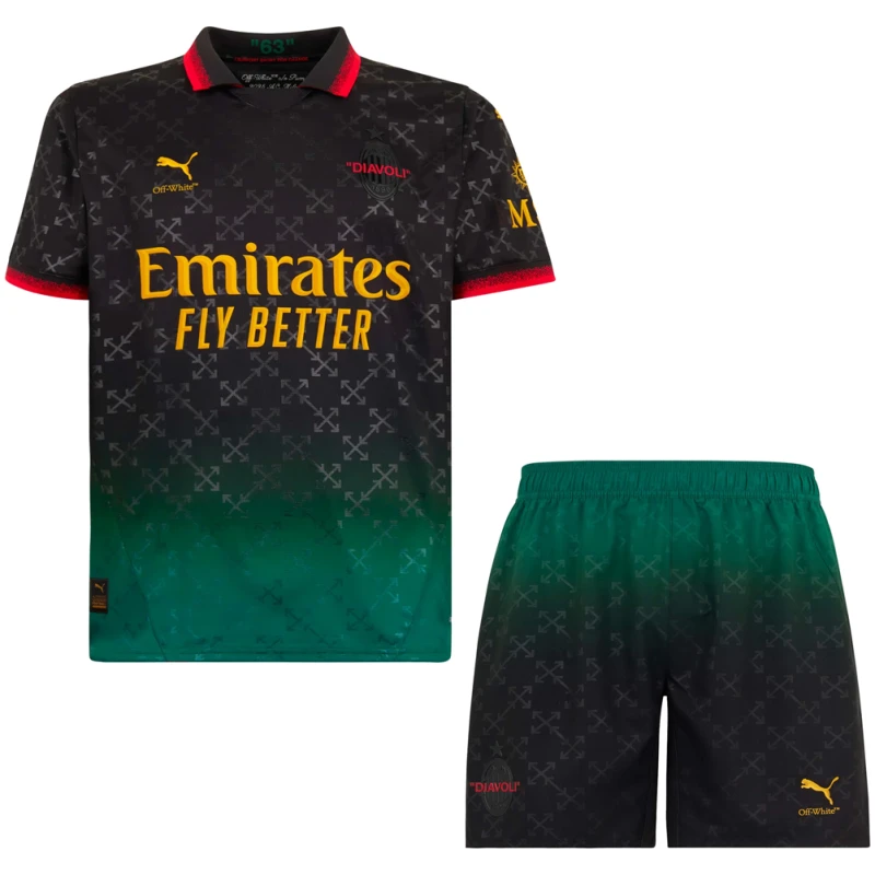 Maillot enfant AC Milan quatrième noir 2024/25
