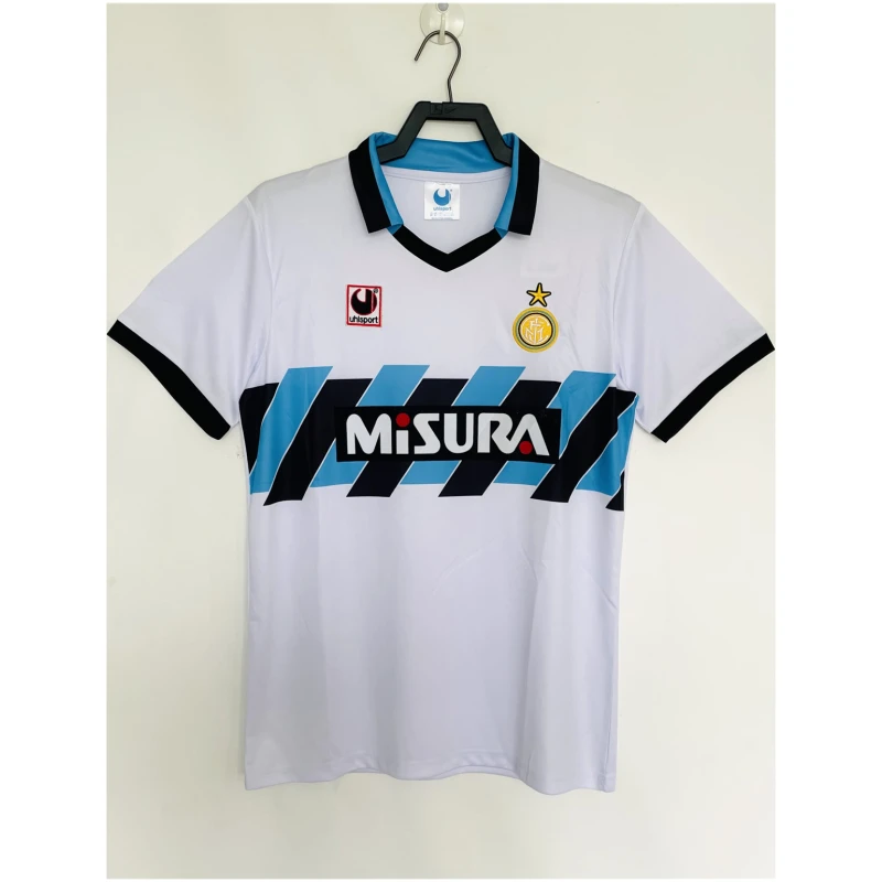 Maillot extérieur rétro de l’Inter Milan 1990/91 hommes