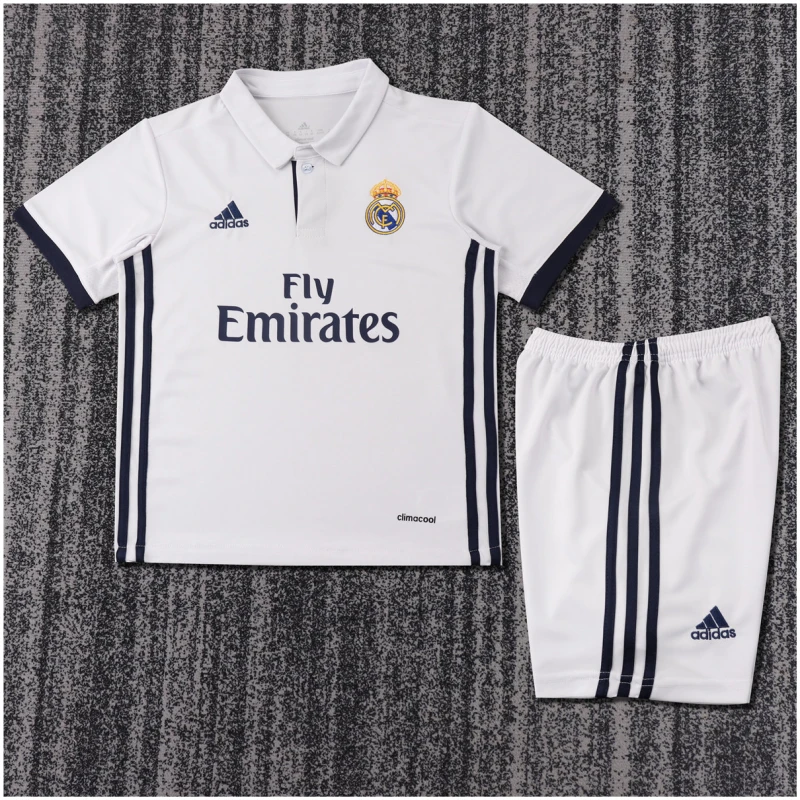 Maillot domicile rétro pour enfants du Real Madrid 2016/17