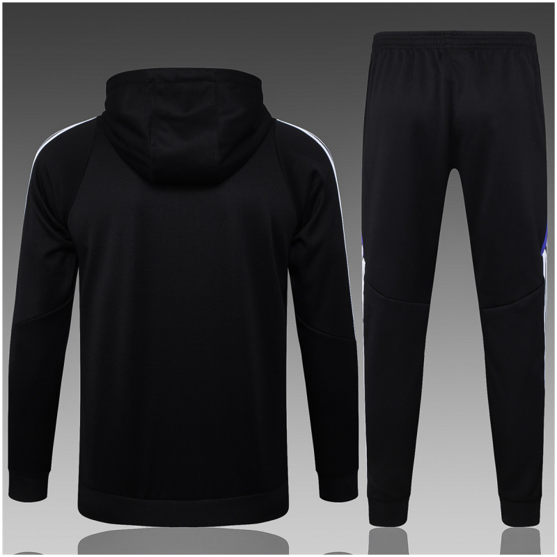 Ensemble de survêtement pour enfant Real Madrid Hoodie Sweatshirt + Pantalon Noir 2024/25