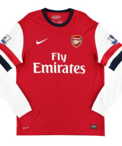 Maillot domicile rétro authentique à manches longues Arsenal 2012/13 – joueur pour homme