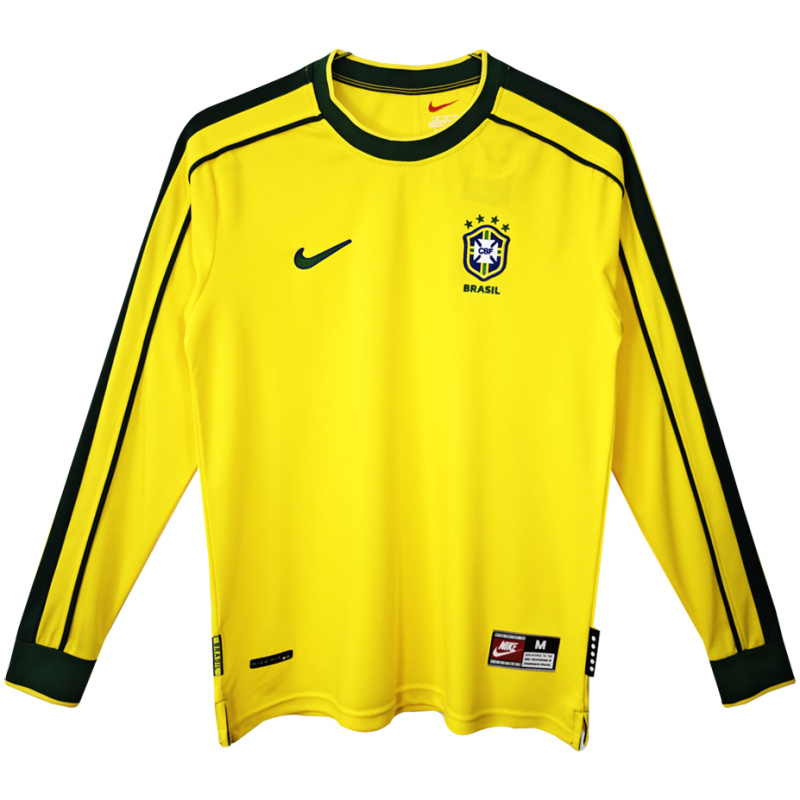 Maillot Brésil Rétro Domicile Manches longues 1998