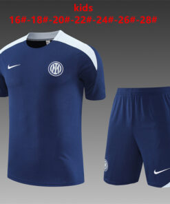 Ensemble d’entraînement court pour enfants Inter Milan bleu marine 2025/26