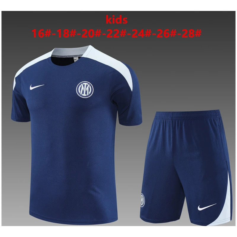 Ensemble d’entraînement court pour enfants Inter Milan bleu marine 2025/26