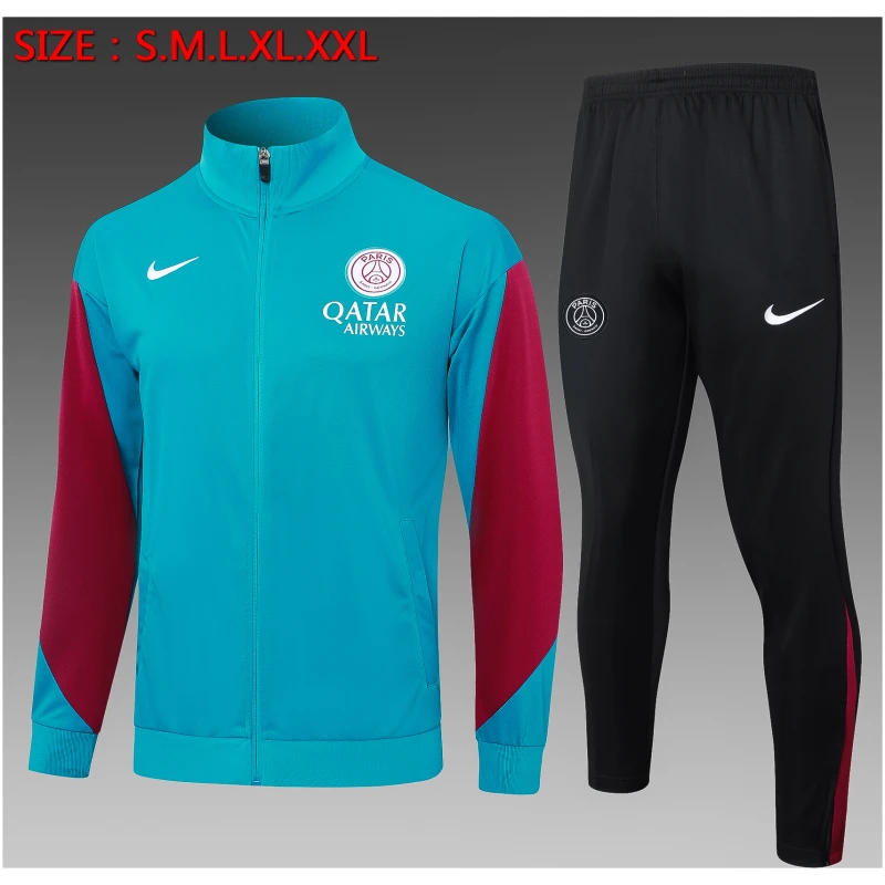 Veste + Pantalon Entraînement Enfant PSG Bleu Lac 2024/25